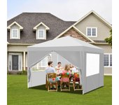 Carpa plegable para fiestas pérgola de jardín 3x3m blanca carpa plegable para fiestas al aire libre