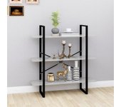 Estantería de madera contrachapada gris hormigón 100x30x105 cm v51 / unico / gris