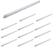 Kit de tiras de luz led impermeables + 1 tubo de neón led 150cm t8 22w (pack de 12) - blanco neutro 4000k - 5500k - silamp