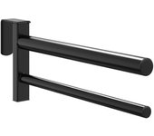 Soporte de montura con doble brazos portátil hierro negro v4279 unico / negro