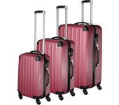 Tectake conjunto de maletas de viaje rígidas