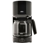 Cafetera de filtro manual braun kf 3120 bk, 10 tazas, color negro