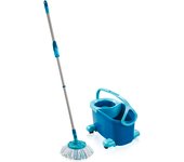 Leifheit clean twist mop ergo mobile mopa, fregona y cubo tanque individual azul