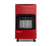 Estufa gas orbegozo hce74 cerámica rojo