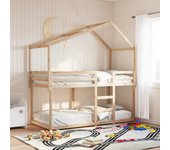 Techo para cama infantil 203x95,5x142 cm madera maciza de pino