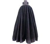 Tradineur - pack de 24 fregonas ballarina de microfibra, ecológicas, limpieza del hogar (negro, 30 x 13 x 7 cm)