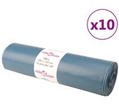 Vidaxl bolsas de basura azules 100 unidades 240 l