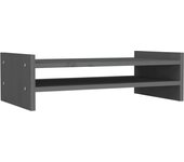 Soporte para monitor 50 x 27 x 15 cm madera maciza de pino gris 02_0021137