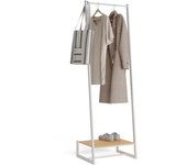 Newlux perchero burro blanco hangy one 20 hasta 15kg con zapatero, resistente, diseño compacto