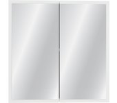 Mueble de baño suspendido haaus teno, blanco, con espejos, 60 x 13 x 60 cm