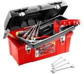 Caja de herramientas de plástico + 18 herramientas facom tbx1m.pg