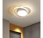Lámpara de techo led redonda de 32 w, moderna lámpara de techo para pasillo, dormitorio, baño, cocina, salón, blanco frío 6500 k, 27 cm de largo.