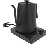 Hervidor eléctrico de cuello de cisne con control preciso de temperatura, pantalla lcd, temporizador, acero inoxidable 304, enchufe ue 220 v.