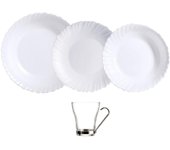 Vajilla opal luminarc feston 24 piezas-6 personas - blanco