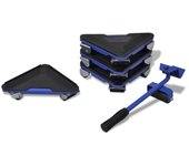 Vidaxl elevador de transporte de muebles y juego de ruedas
