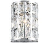 Gelid aplique cromo y cristal, 1 luz, g9