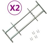Rejas de seguridad para ventanas ajustables 2 unidades 700-1050 mm vidaxl