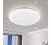Zmh lámpara de techo led con diseño de estrellas de 12 w para dormitorio