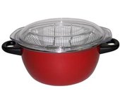 Freidora 2 asas cestillo 24 cm praga