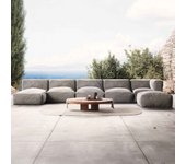 Salón de jardín modular 6 plazas gris, mixi - oviala