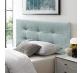 Cabecero cama texas button deluxe cabezal tapizado en tejido antimanchas verde 105*70 cm