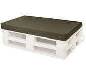 Cojin palé 120x40x10cm asiento, cojin palé verde, cojin muebles jardin, cojin jardin, cojin palé plano, muebles palé