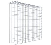 Gabión para montar en altura y longitud 100 cm x 100 cm x 20 cm (l x h x p), malla 5 x 10 cm, espiral ¡atención! faltan dos rejillas. - diámet...