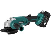 Amoladora inalámbrica vatton de 115mm con batería verde verde
