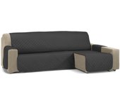 Funda cubre protector sofá chaise longue nina negro 280cm s&t sofa covers