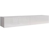 Mueble tv venenou 123, blanco, blanco brillante, número de puertas: 2.00, 180x30x40cm