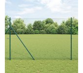 Vidaxl valla hexagonal verde 1.5x100 m acero
