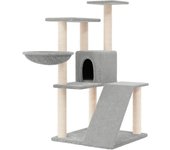 Torre de muebles para gatos, juguete para trepar, rascador, plataforma para trepar con postes rascadores 02_0022628