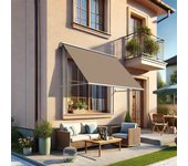 Venise - toldo de ventana (topo - blanco - 1.00m x 0.60m)