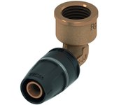 Tecelogo manguito de transición acodado push, bronce de cañón/silicio, 8713205, versión: dimensión 25 x rosca hembra (rp) 3/4