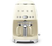 Cafetera de goteo smeg crema dcf02creu