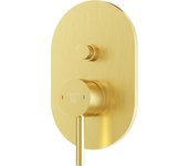 Mezclador de baño/ducha de la serie 100 de steinberg, juego preparado, oculto, 2 consumidores, 10021033bg, color: brushed gold