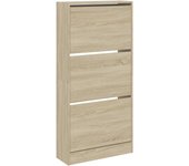 Zapatero zapatero mueble de almacenamiento entrada pasillo salón sonoma 60 x 21 x 125,5 cm madera contrac 02_0021706