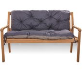 Cojín de banco 120x50x40cm, cojín de jardín azul oscuro, cojín de jardín para banco de exterior, cojín de paleta, cojín de jardín para columpio
