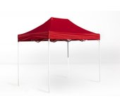 Carpa plegable 3x2 eco - rojo - impermeable - cenador ideal para jardín, playa, terrazas