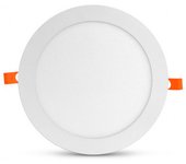 Luz de techo led receso ac220/240v 18w 1660lm 120° ip40 ik06 ø225mm - día blanco 6000k perforación ø205mm