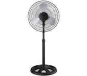 Tienda eurasia – ventilador de pie, negro, 37w, metal, ø34x80 cm, 3 velocidades, 240v