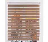 Estoralis | estor enrollable noche y dia | 100 x 255 cm (ancho por alto) tamaño de tela 97 x 250 cm | modelo samwell color tabaco