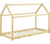 Cama infantil con forma de casita de madera de pino 70 x 140 cm 03_0005541