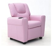 Mini sillón relax itchi reclinable manualmente material pu color rosa.