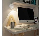 Cgc scarlet blanco cabezal ajustable led recargable usb magnético lectura lámpara de pared de cabecera
