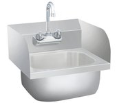 Vidaxl fregadero lavamanos comercial con grifo de acero inoxidable