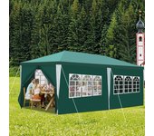 Carpa pabellón terraza impermeable - pabellón terraza con fijación, carpa de jardín perfecta para fiestas 3x6m verde