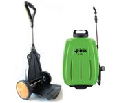 Pulverizador eléctrico 16l batería de litio 8ah carro / correas iris cargador + 3 boquillas jardín desinfecciones