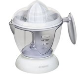 Exprimidor eléctrico citricos, jarra zumo 1,2 l, 2 conos prensado, giro cono en ambas direcciones, bomann, blanco, zp 1092 cb 40