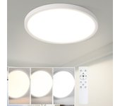 Zmh lámpara de techo led minimalista de 15 w, color blanco, 18 cm, para baño y cocina